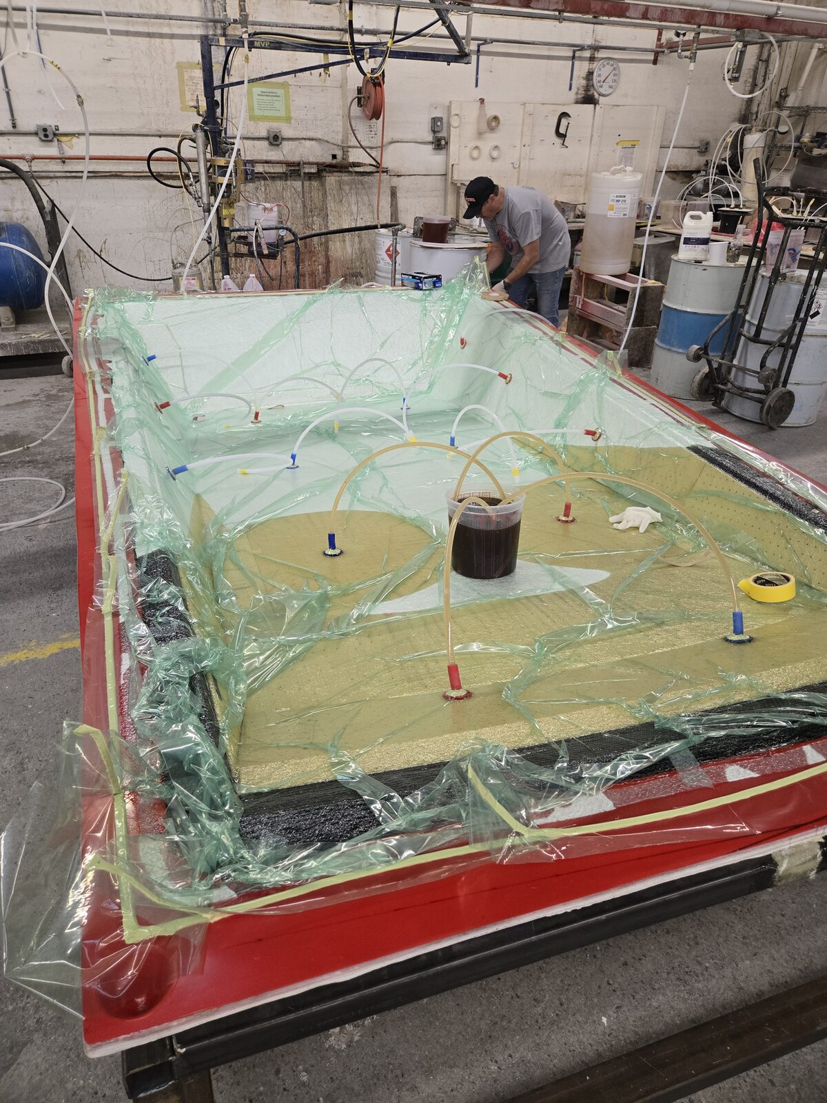 Building a composite part