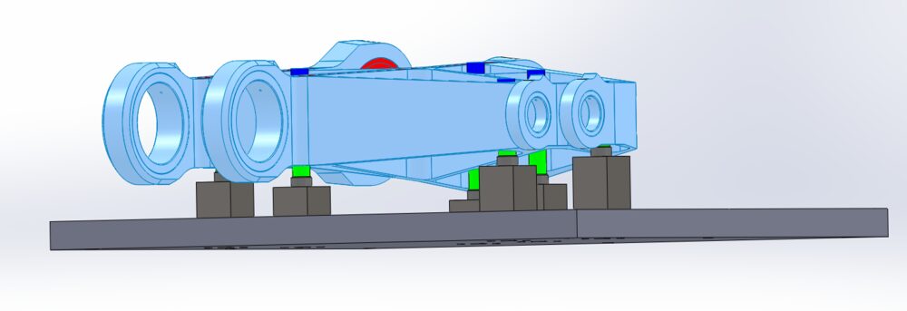 Landing-gear fixture render