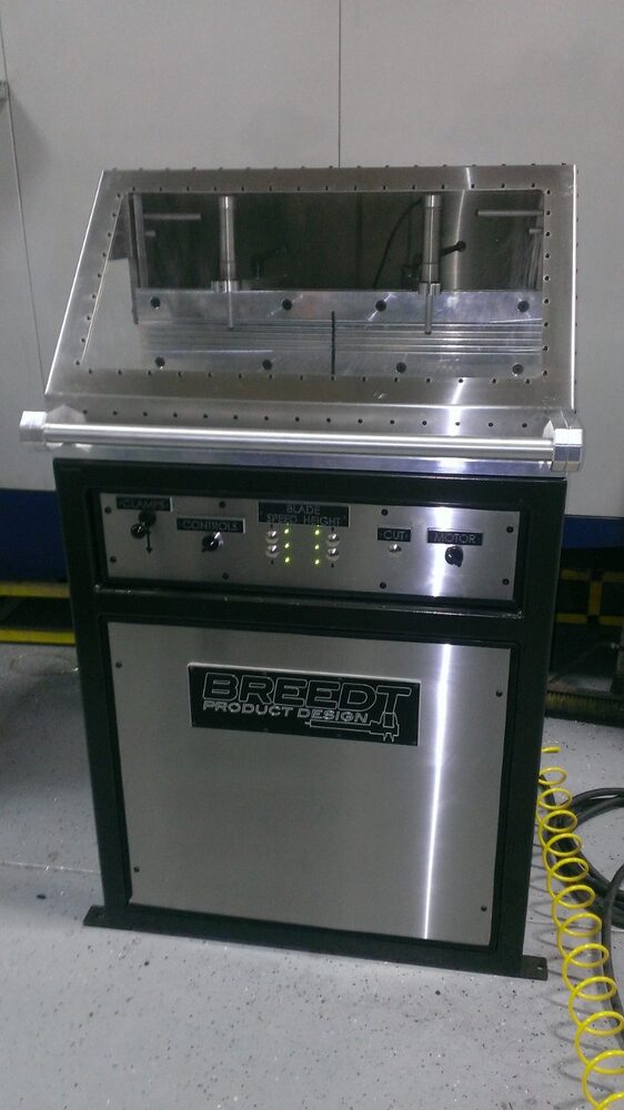 Aluminum up-feed saw