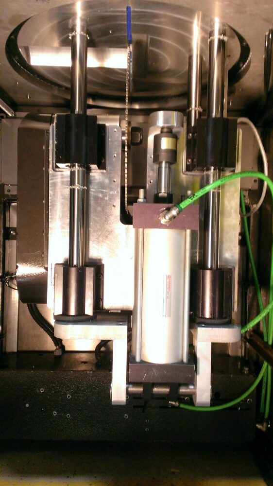 Aluminum up-feed saw