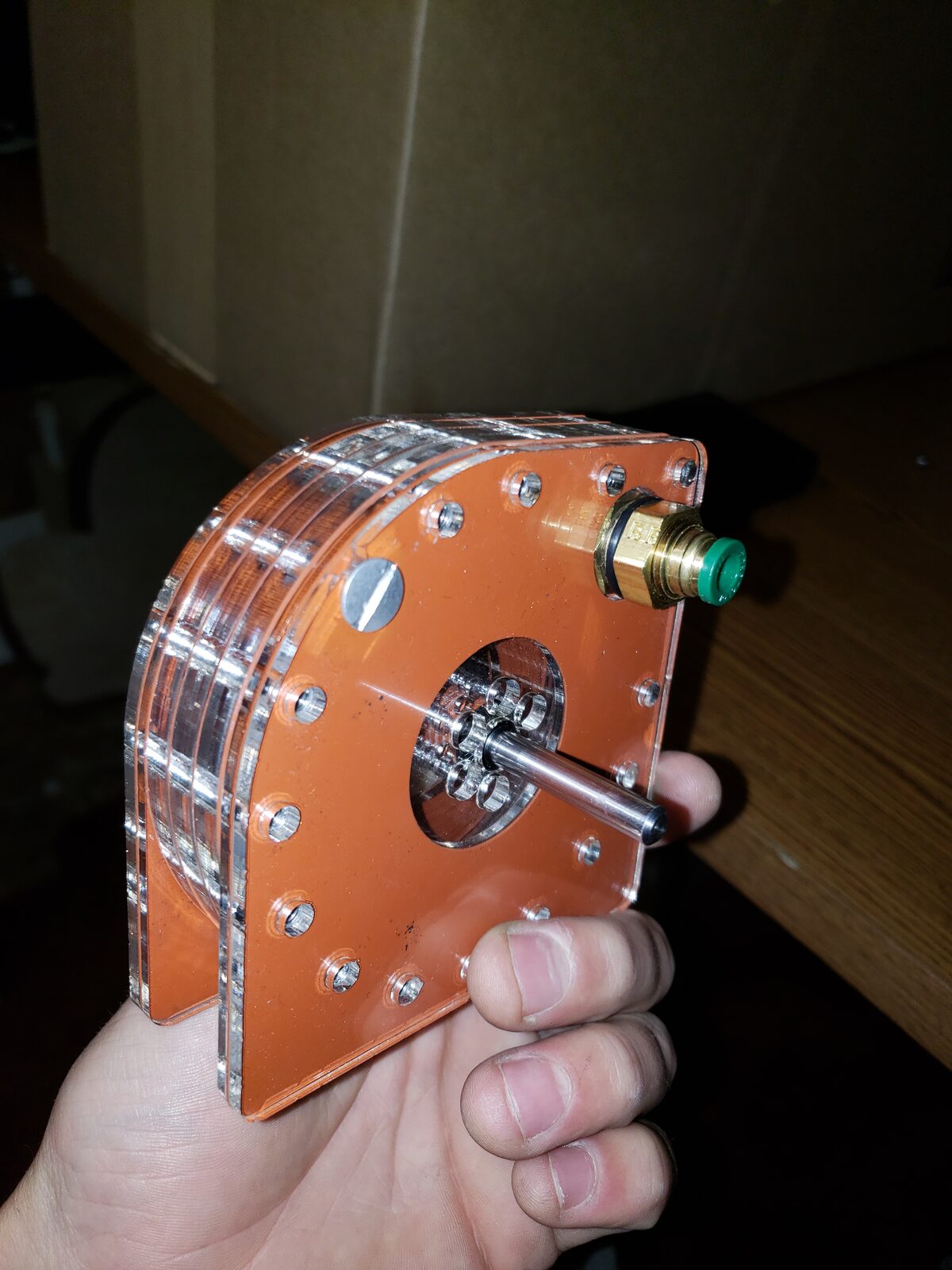 The laser-cut turbine