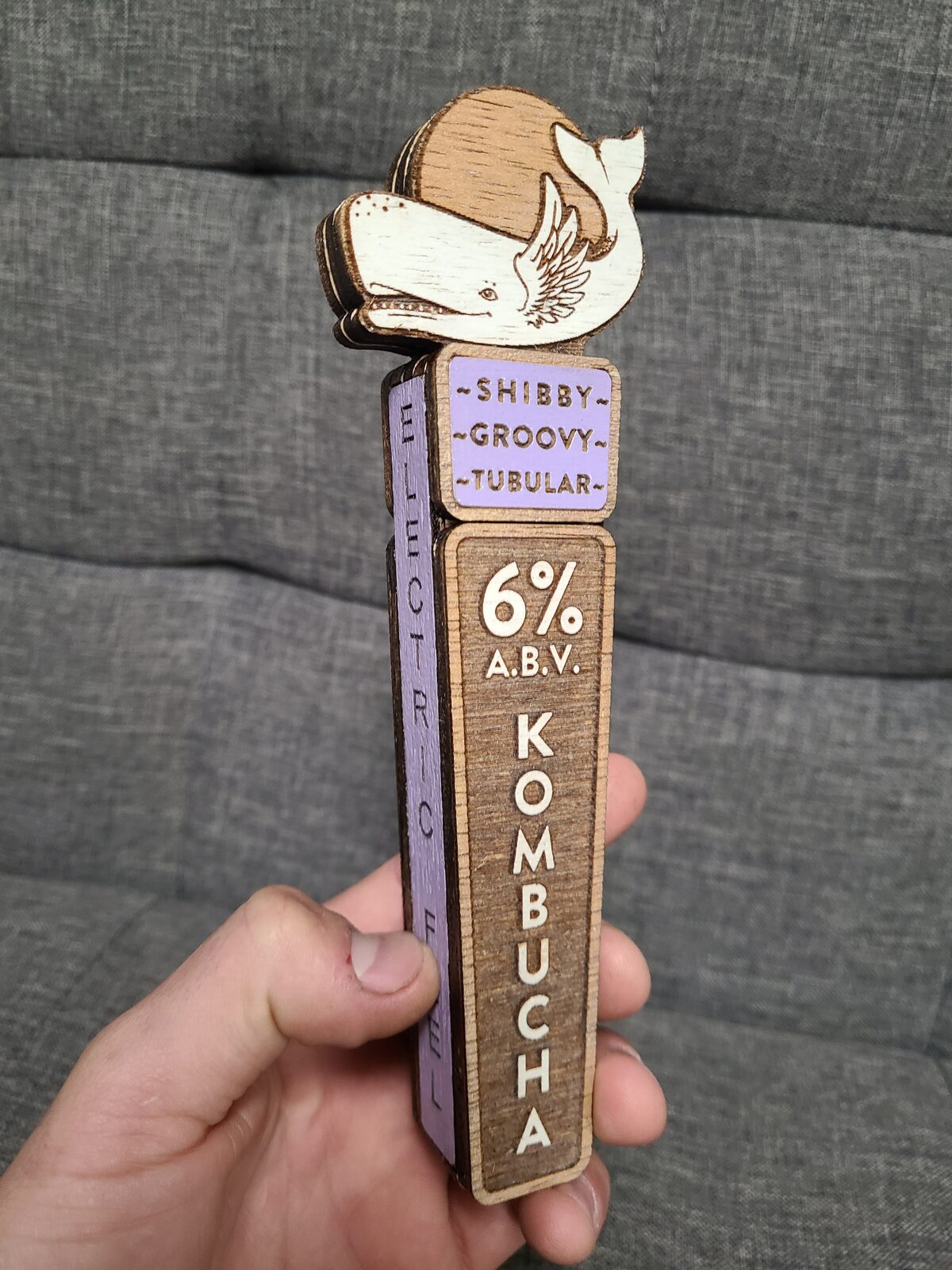 Laser-etched work