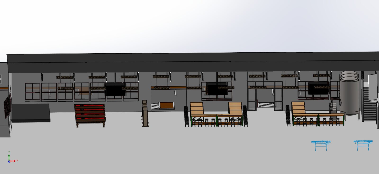 Rendered building exterior