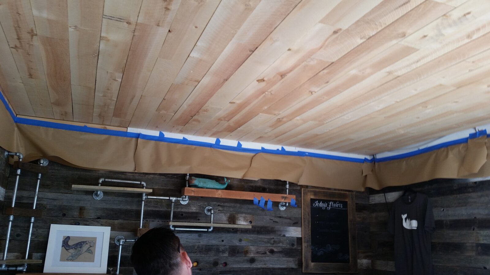 Building out the ceiling