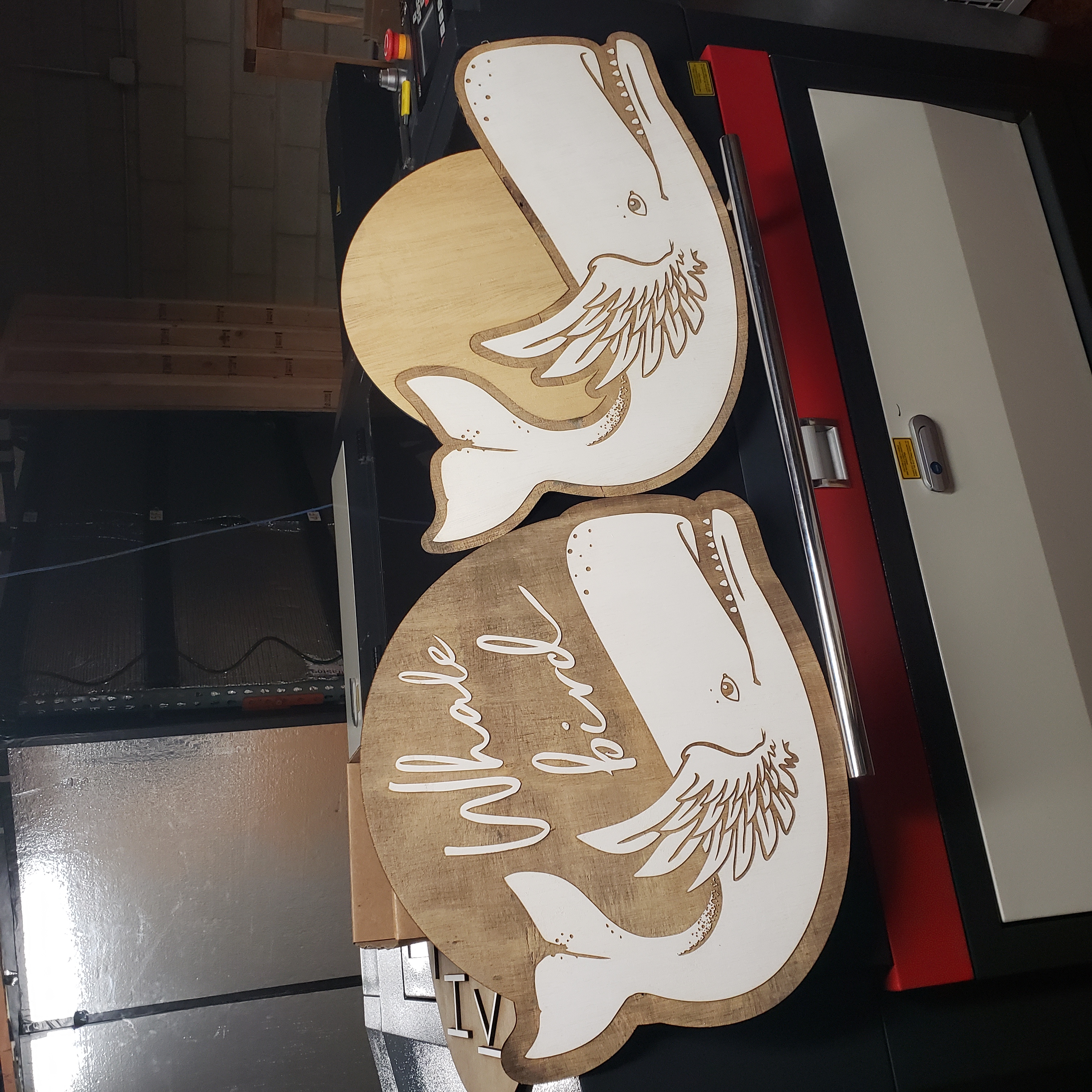 Laser art and signage work