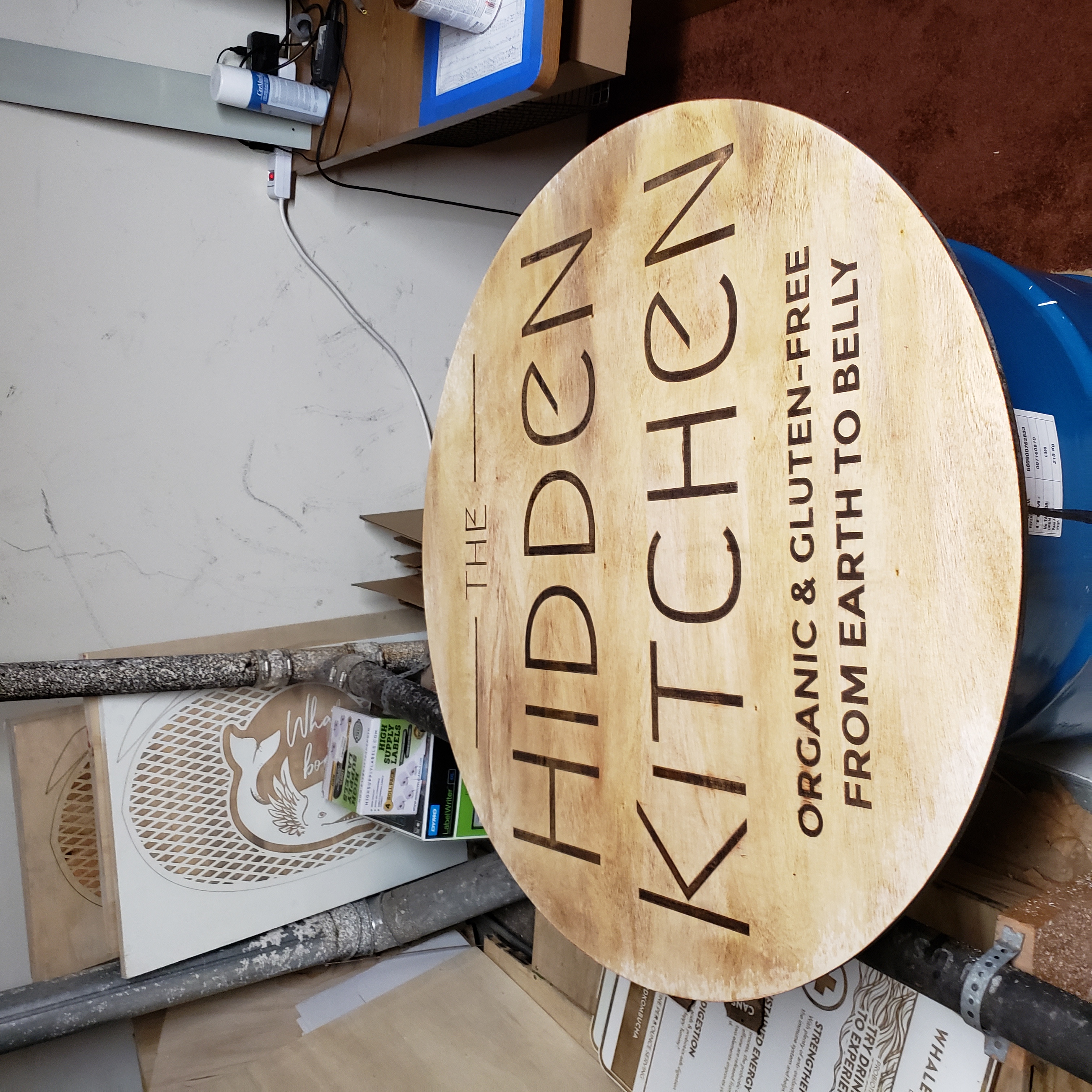 Laser art and signage work