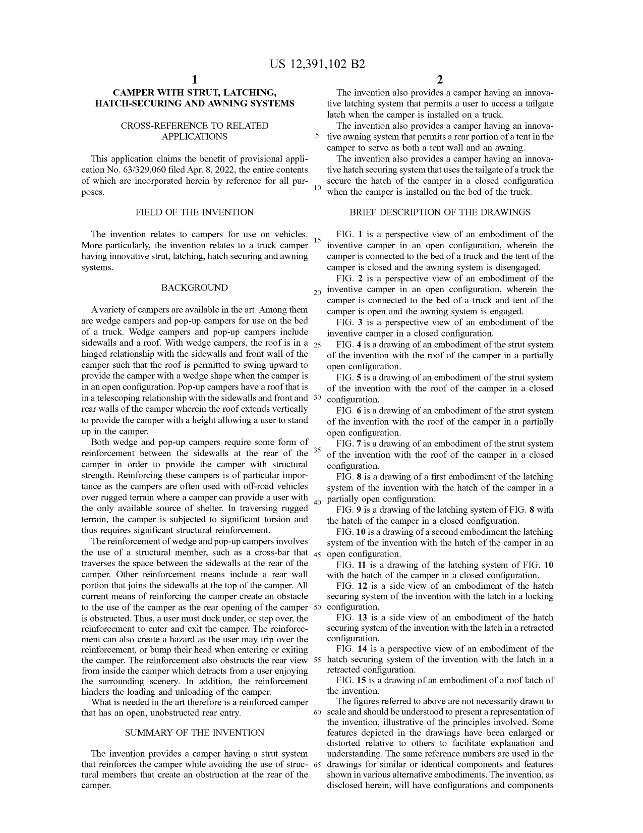 Patent filing document page