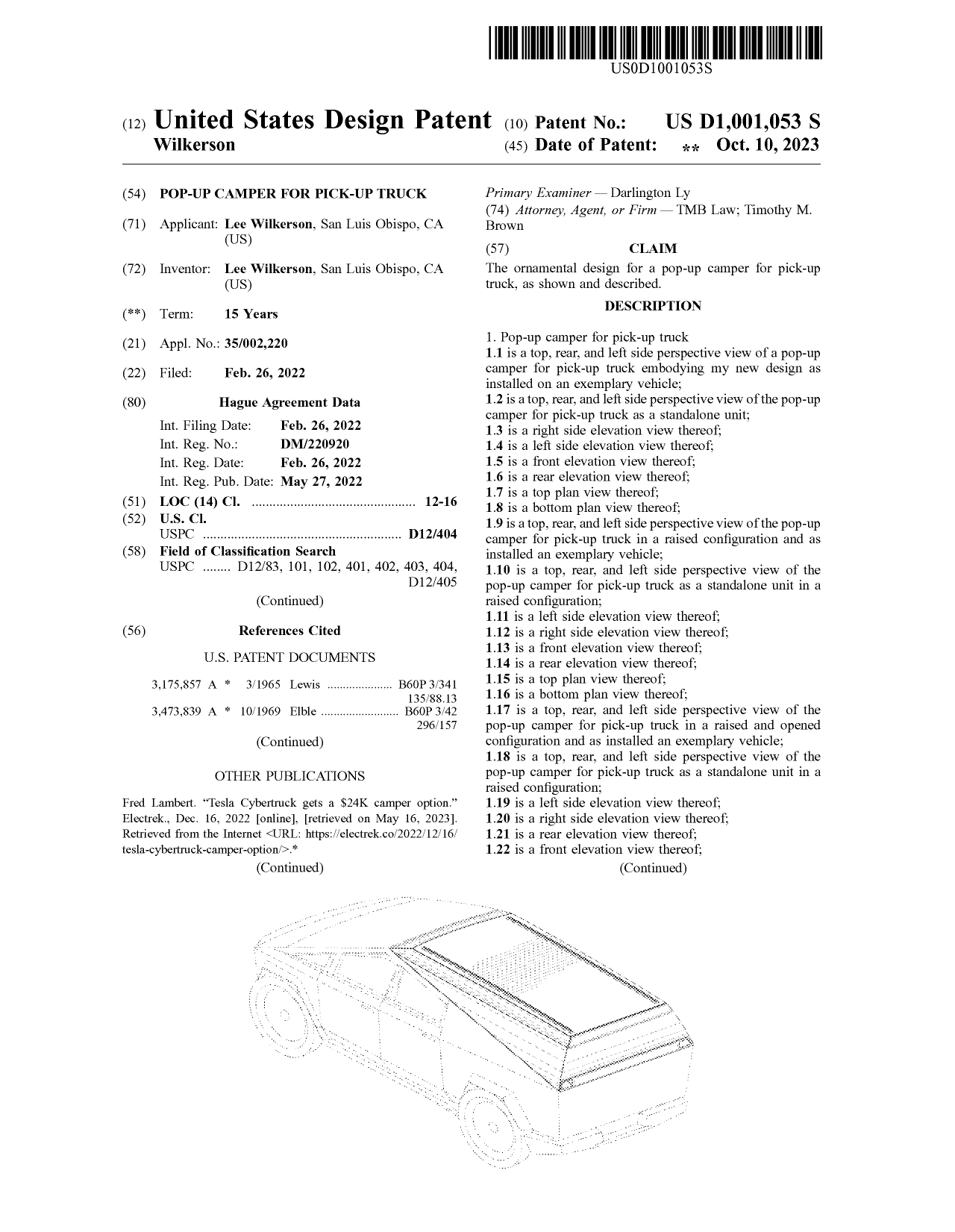 Patent filing document page