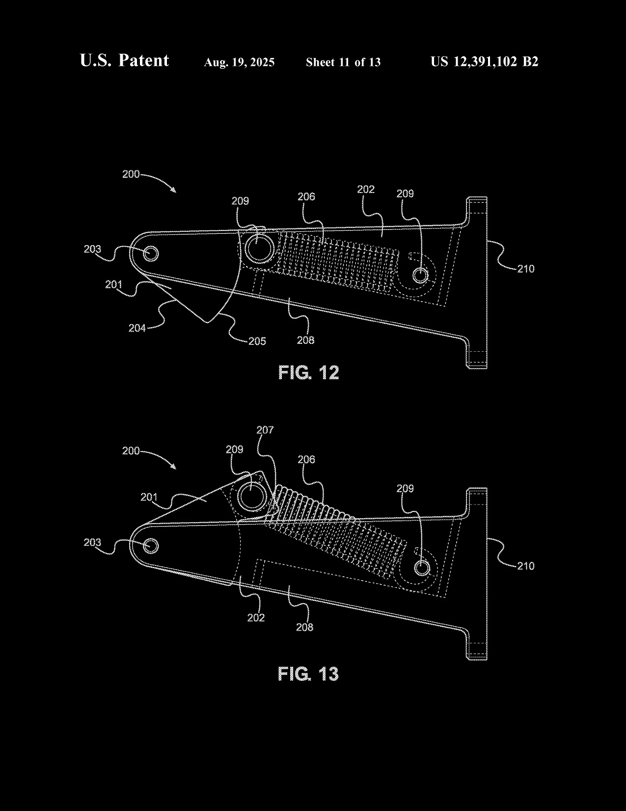 Patent drawing, hinge mechanism detail